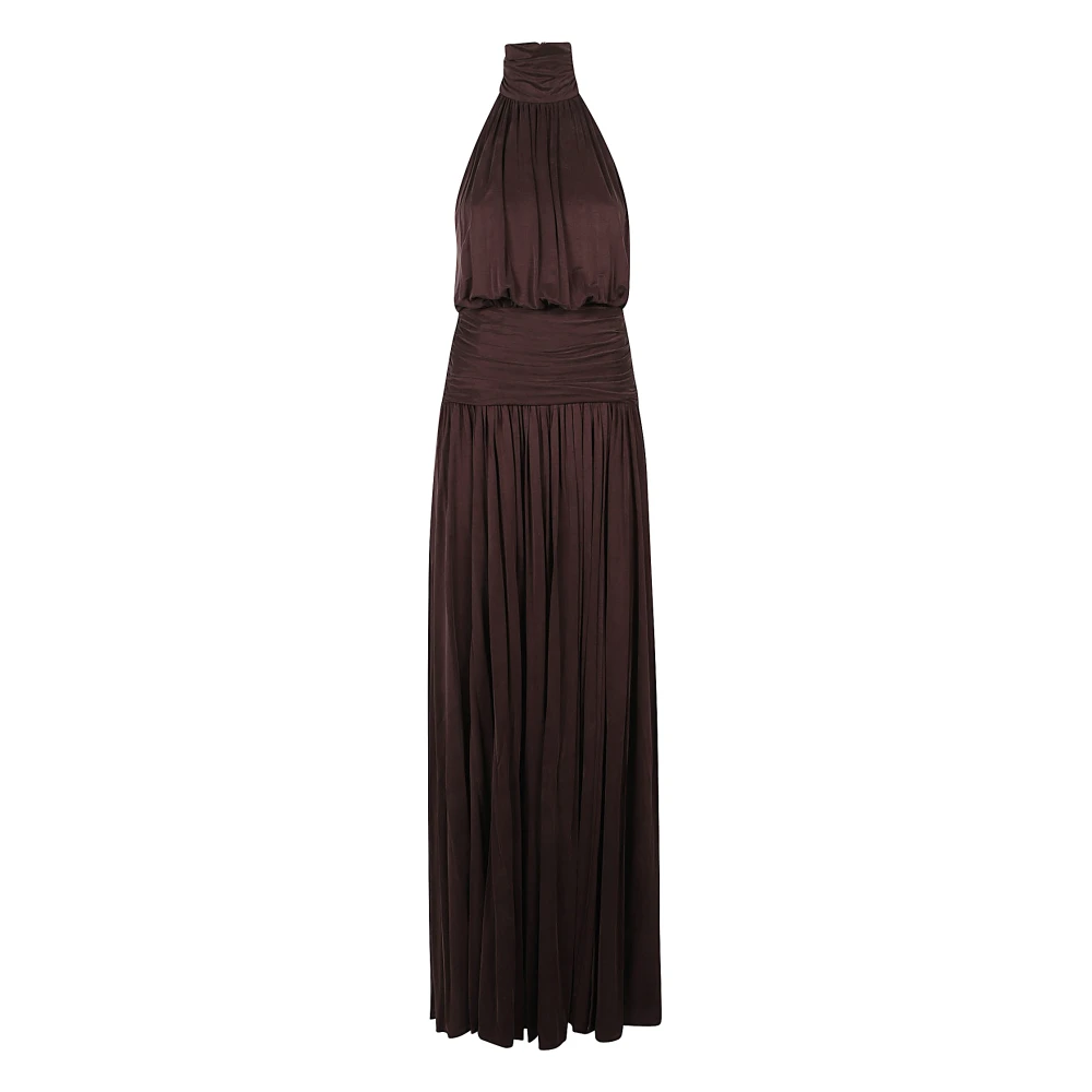 Elisabetta Franchi Elegante Red Carpet Jurk Brown Dames
