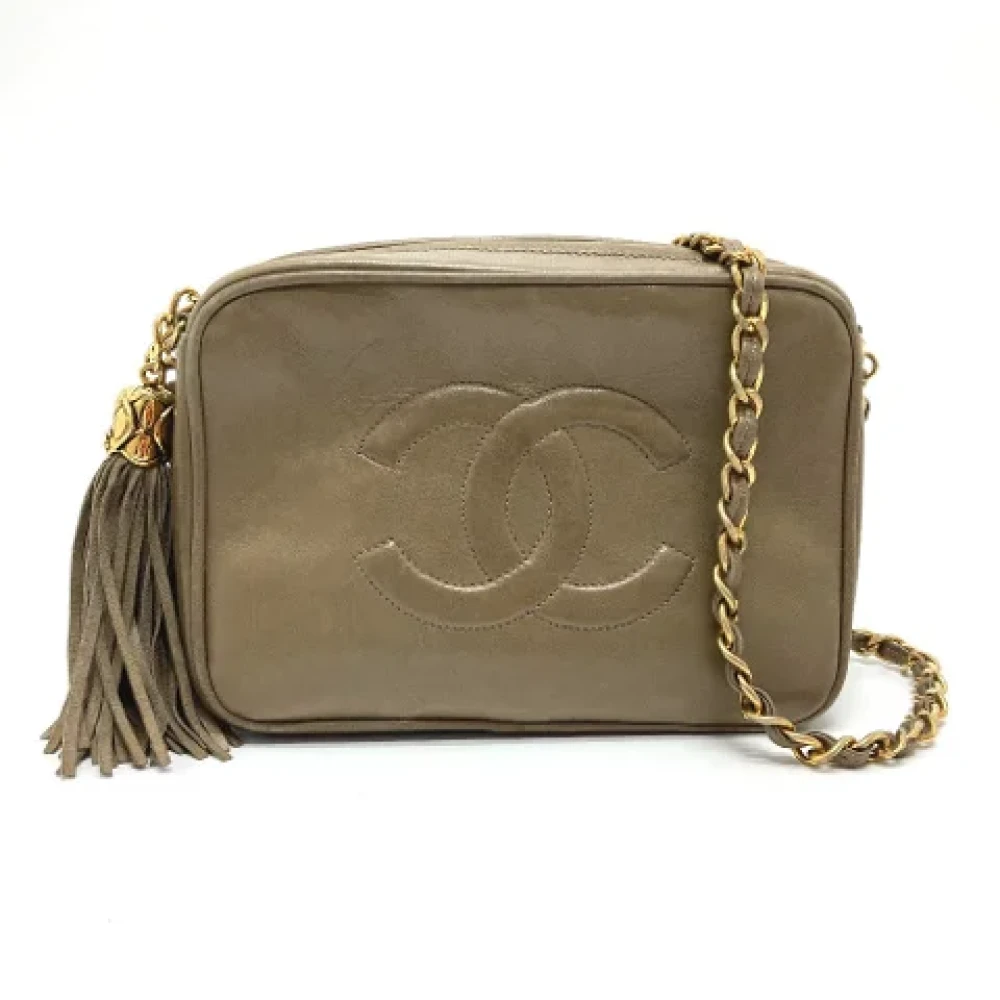 Chanel Vintage Pre-owned Leather chanel-bags Yellow Dames