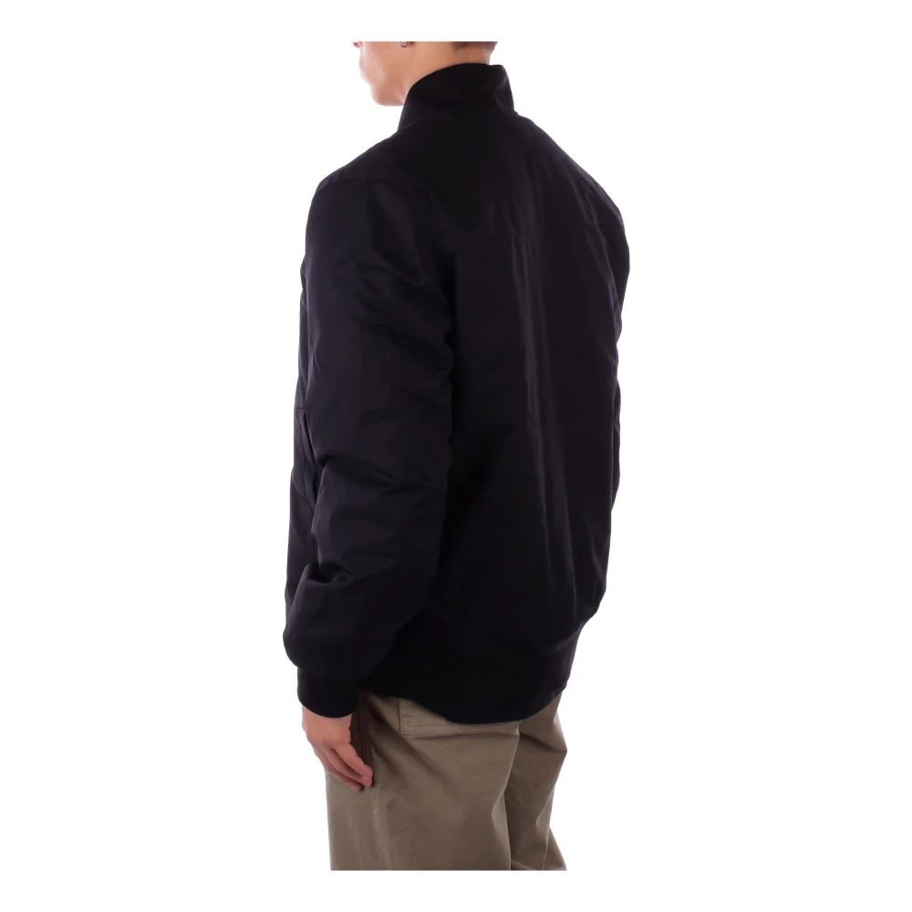 Dickies Zwarte Logo Front Zip Jas Black Heren