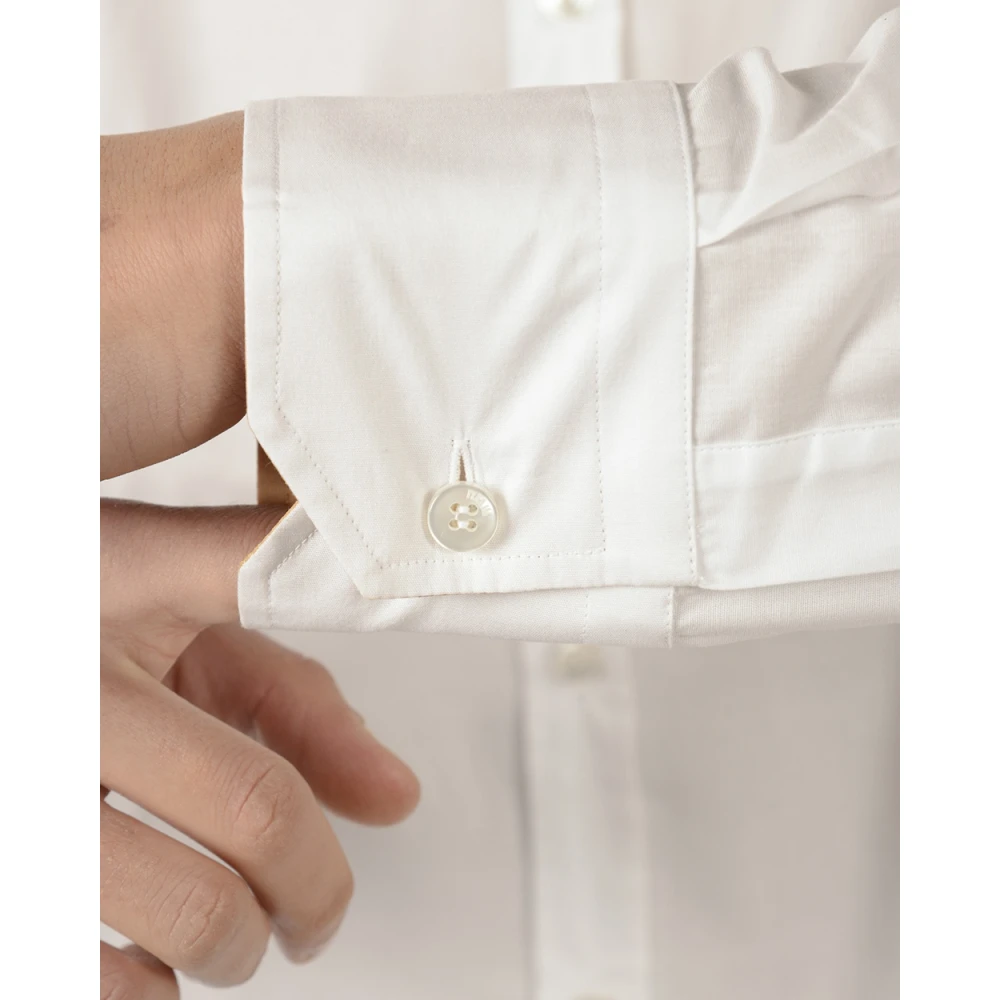 Alviero Martini 1a Classe Casual Katoenen Overhemd White Heren