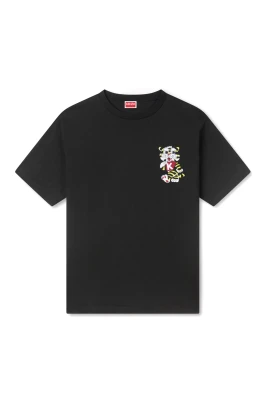 Wild Tiger Embroidered Oversized T-shirt