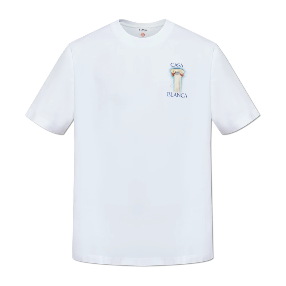 Casablanca T-shirt med logotyp White, Herr