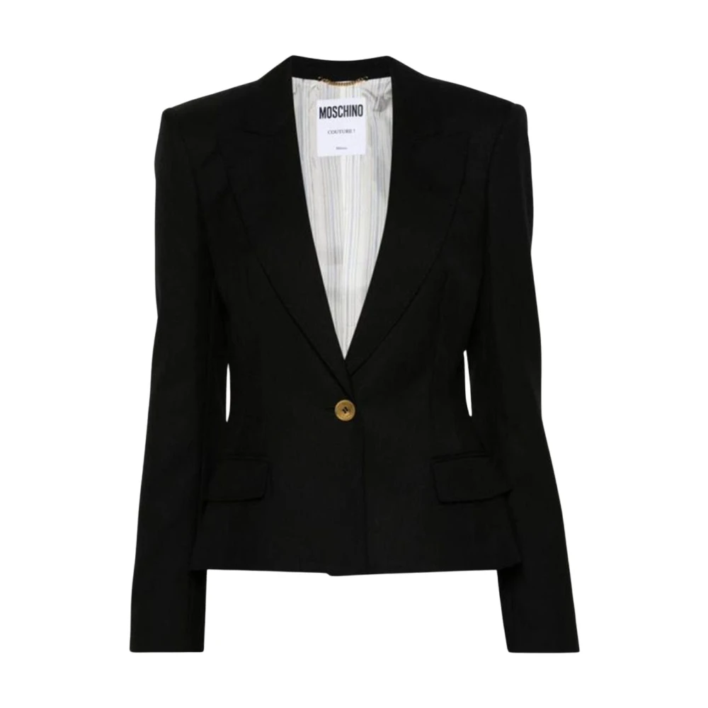 Moschino Women's Black Blazers, M, Chic Blazer