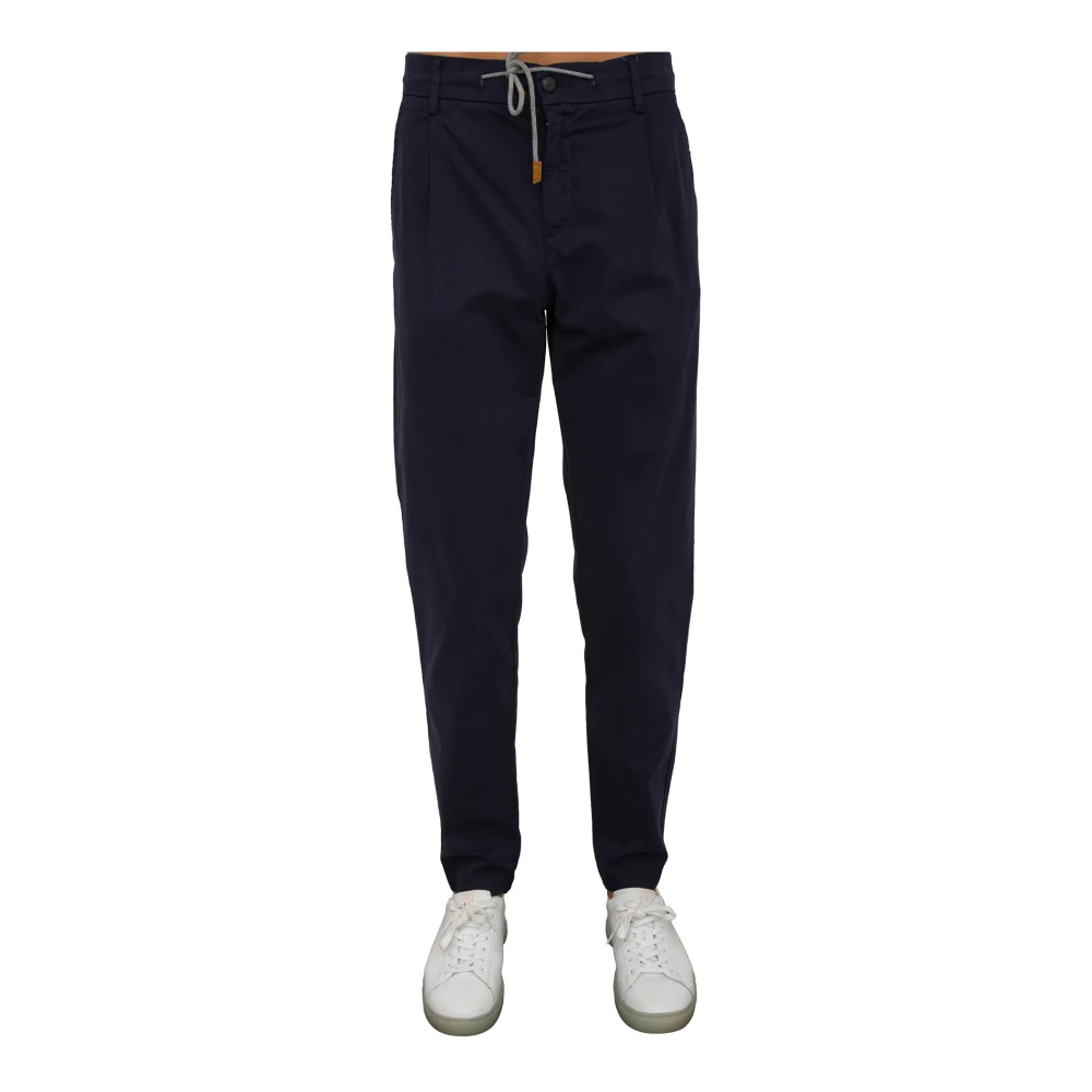 Eleventy Blauwe Jogger Broek Blue Heren