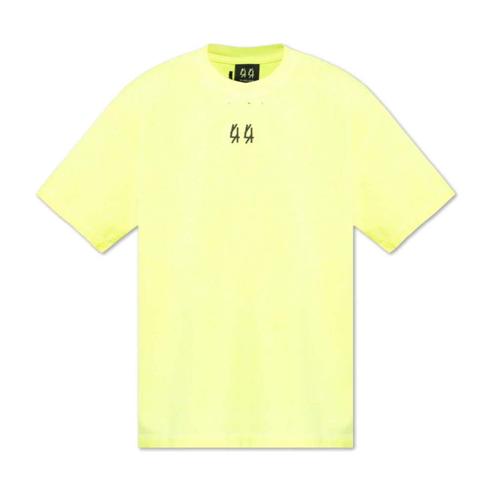 44 Label Group T-shirt met logo Yellow Heren