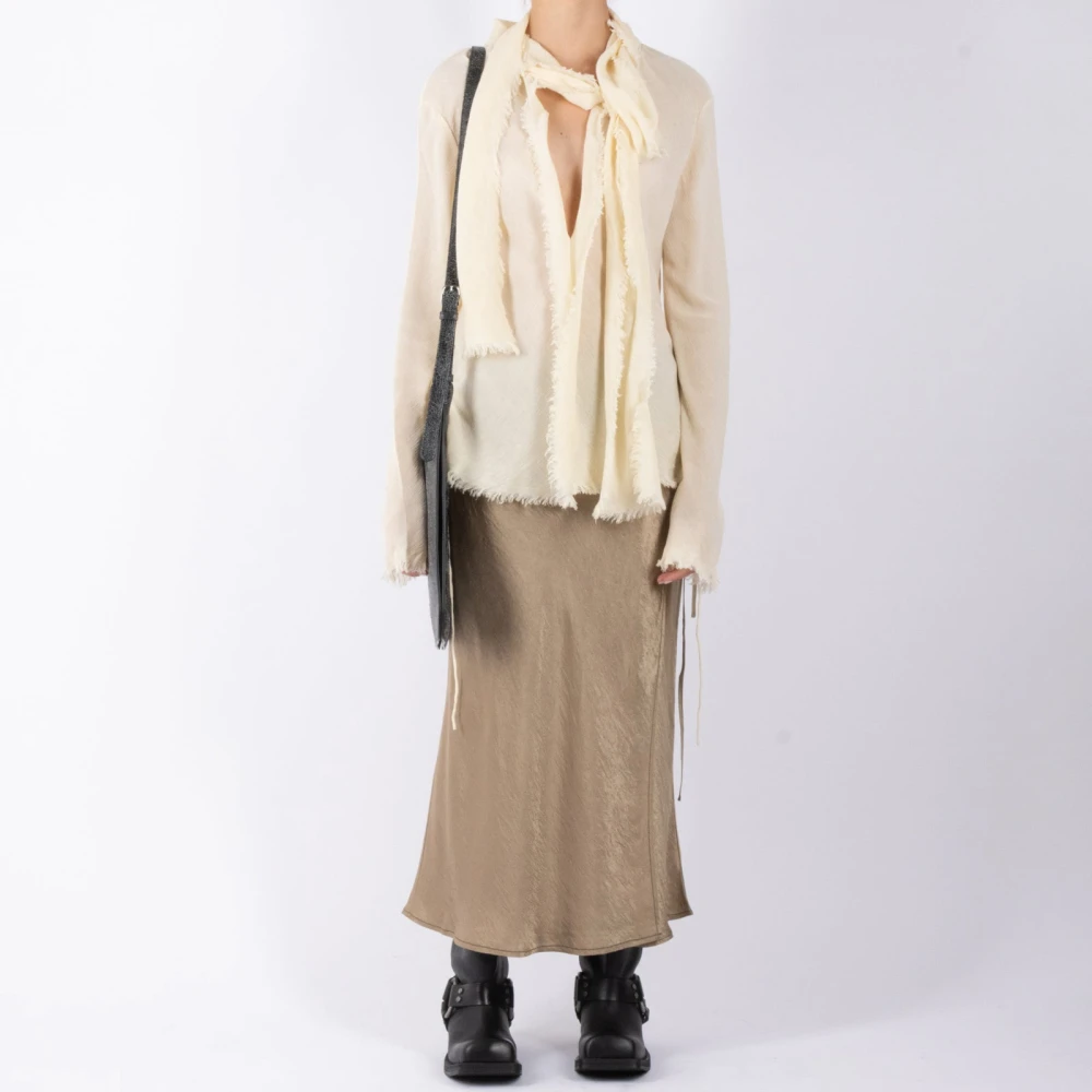 Acne Studios Witte Warme Blouse Ac0696 Stijl White Dames