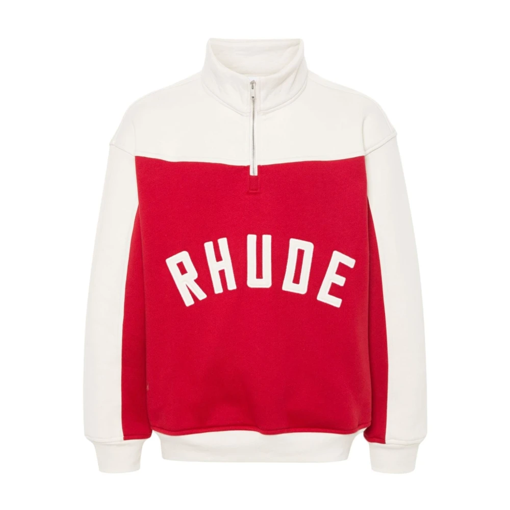 Rhude Varsity Katoenen Sweatshirt Twee-Tone Ontwerp Multicolor Heren