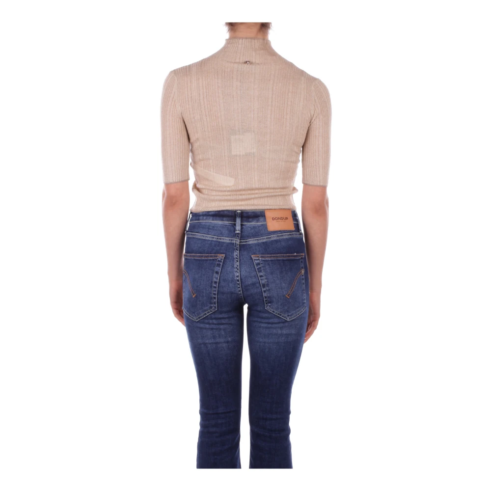 Liu Jo Gouden Sweater Collectie Logo Zij Yellow Dames