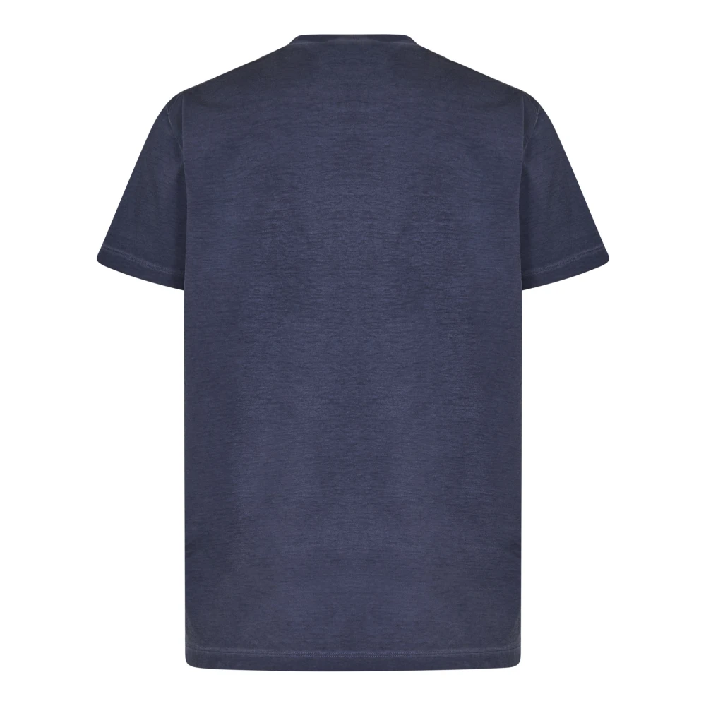 Dsquared2 Blauwe T-shirts en Polo's met Logoprint Blue Heren
