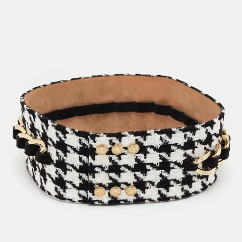 Balmain Pre-owned Fabric belts Black Dames