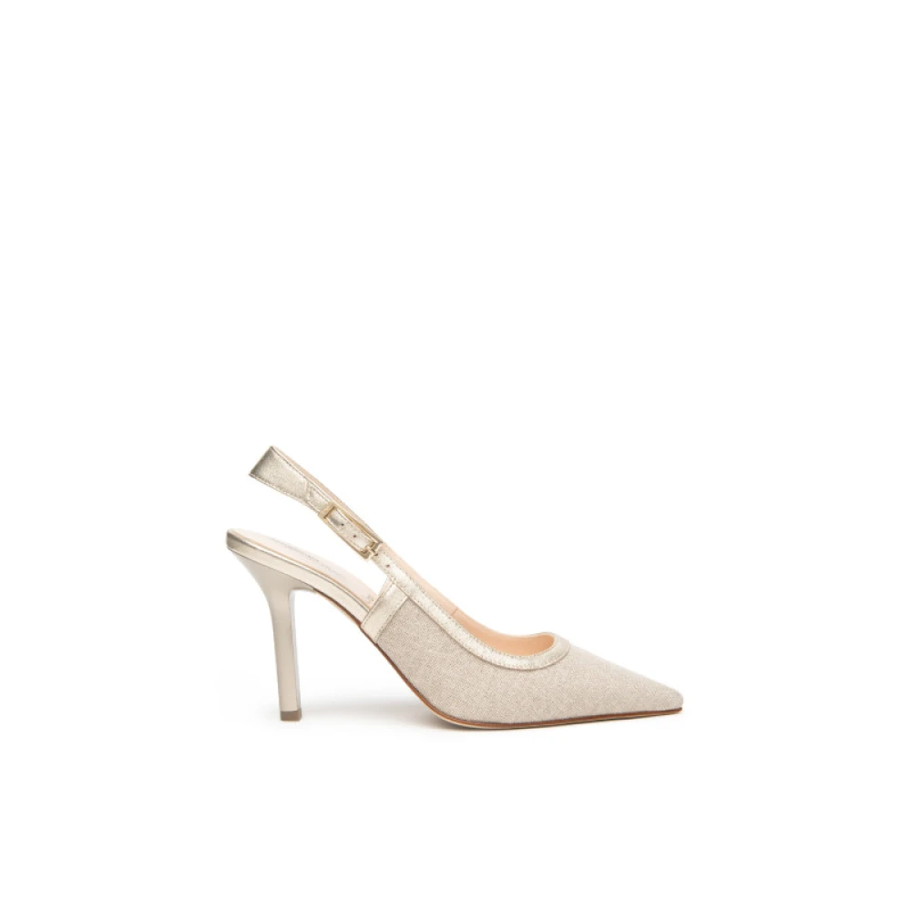 Nerogiardini Beige Pumps, Female, 3 Uk, Slingback Pump