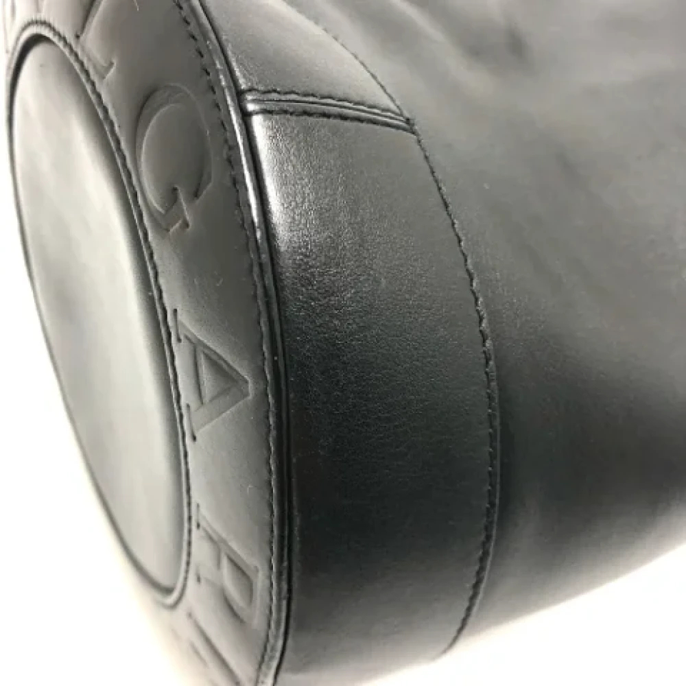 Bvlgari Vintage Pre-owned Leather handbags Black Dames