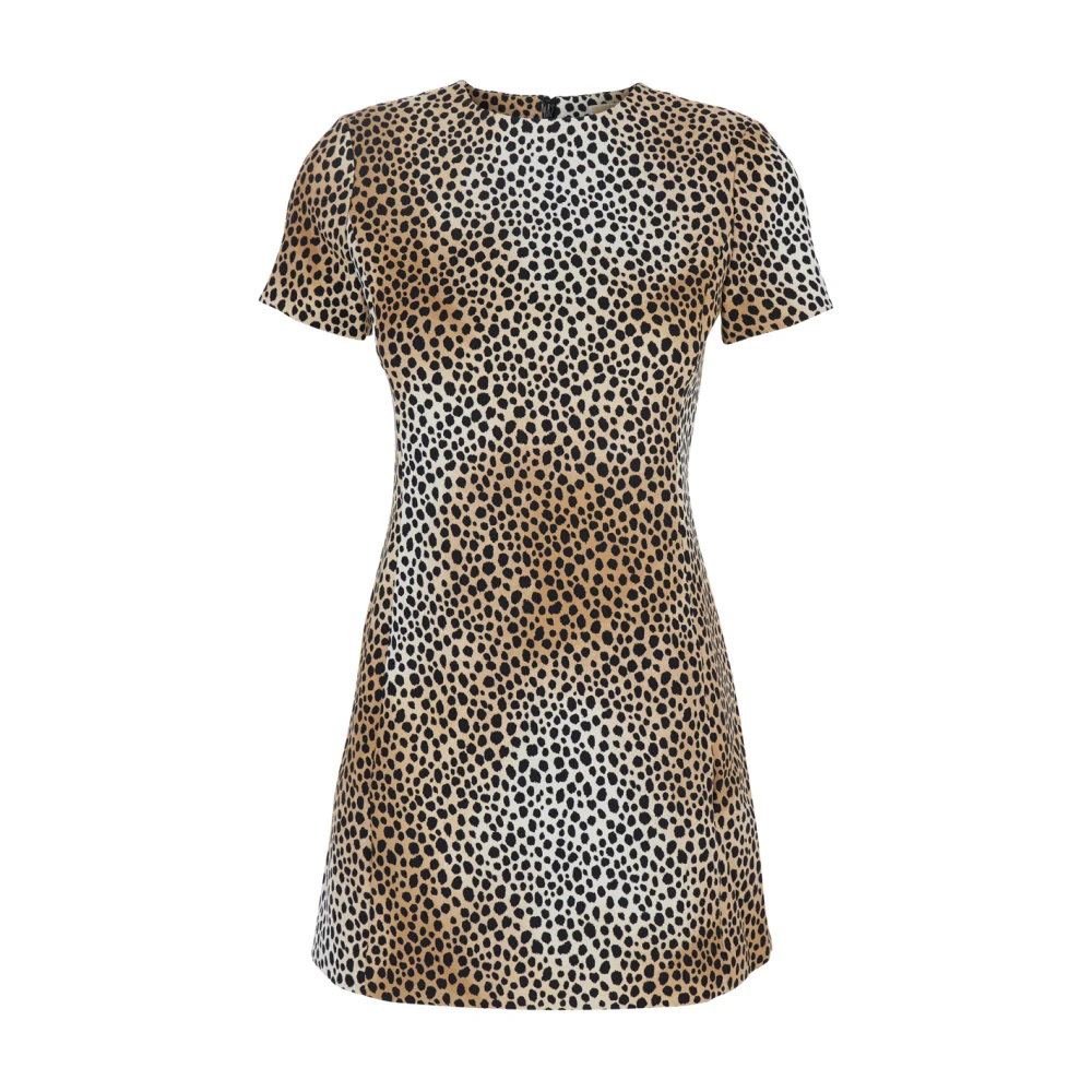 Michael Kors Luipaardprint Mini Jurk Vrouw Brown Dames
