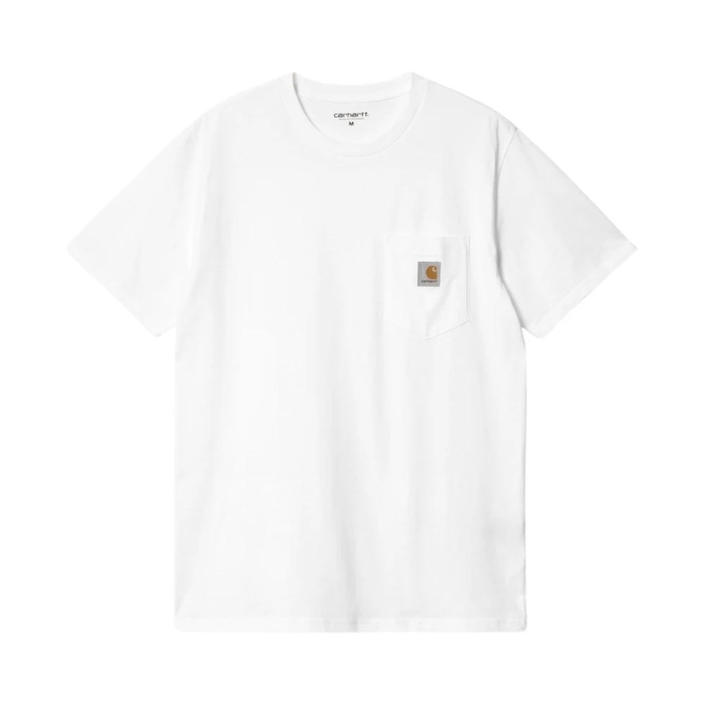 Carhartt Wip Fick T-Shirt, 100% Bomull, Normal Passform White, Herr