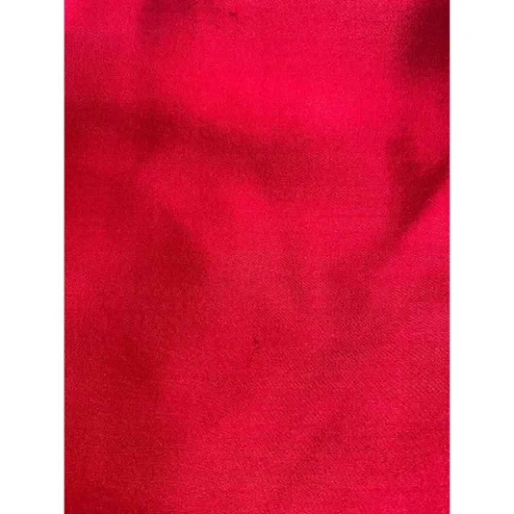 Armani Pre-owned Silk scarves Red Dames