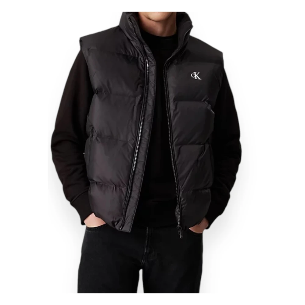 Calvin Klein Essentiële donsvest voor heren Black Heren