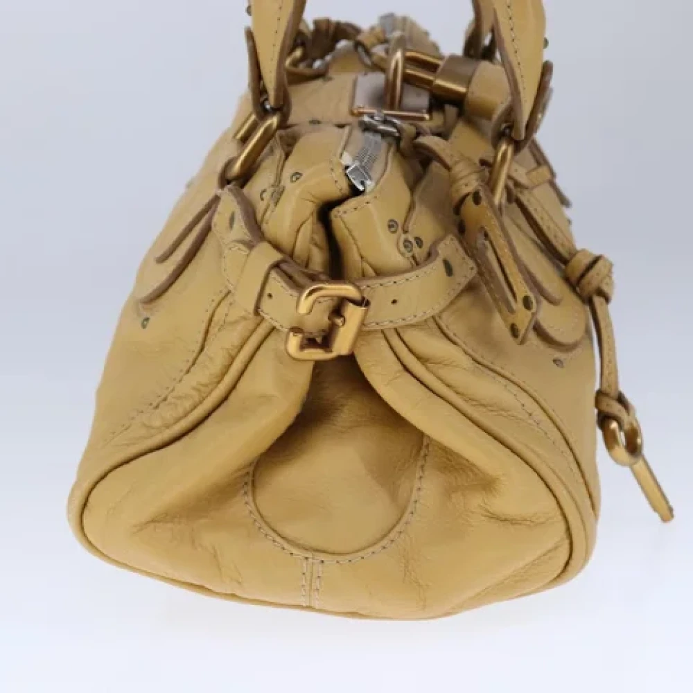 Chloé Pre-owned Leather handbags Beige Dames