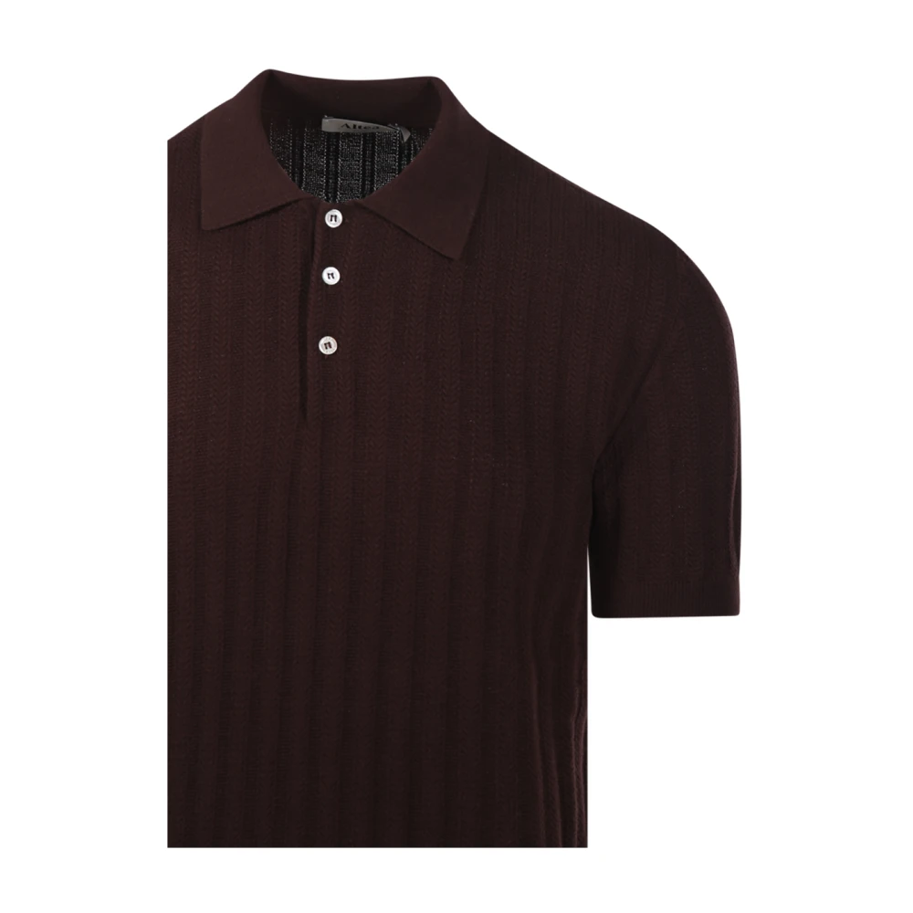 Altea Bruine Polo Sweater Brown Heren