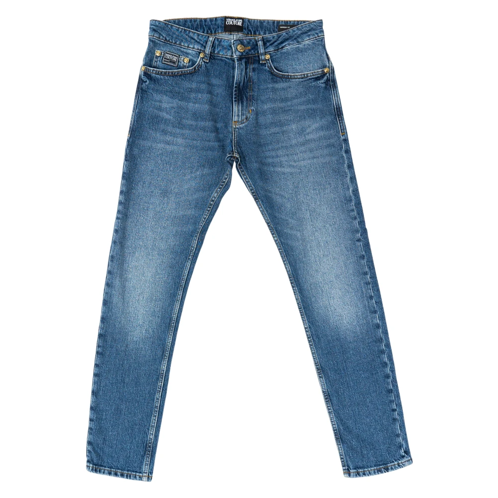 Versace Jeans Couture Indigo Narrow Dundee Fit Denim Jeans Blue Heren