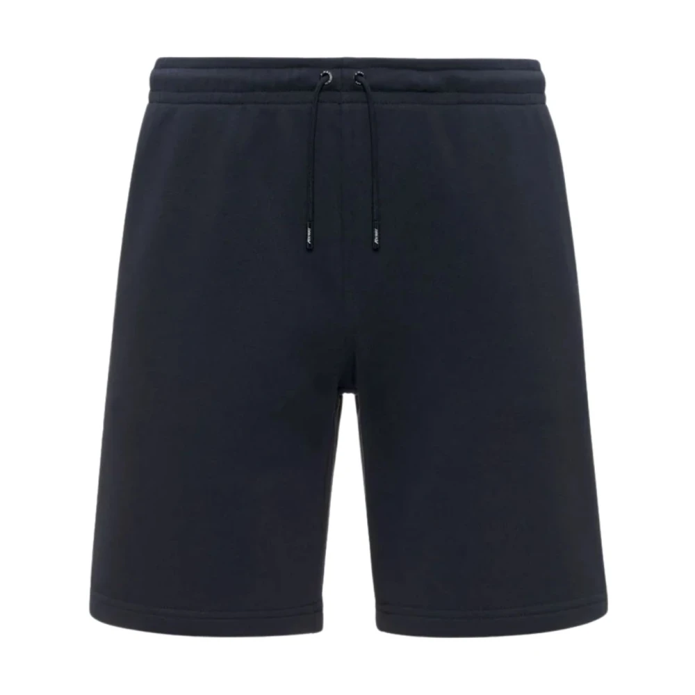 K-Way Men's Blue Casual Shorts, L, Casimir Poly Cotton Bermuda