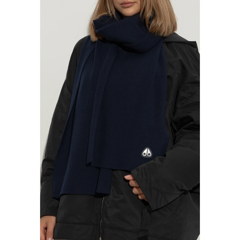 Moose Knuckles Wollen sjaal Blue Dames