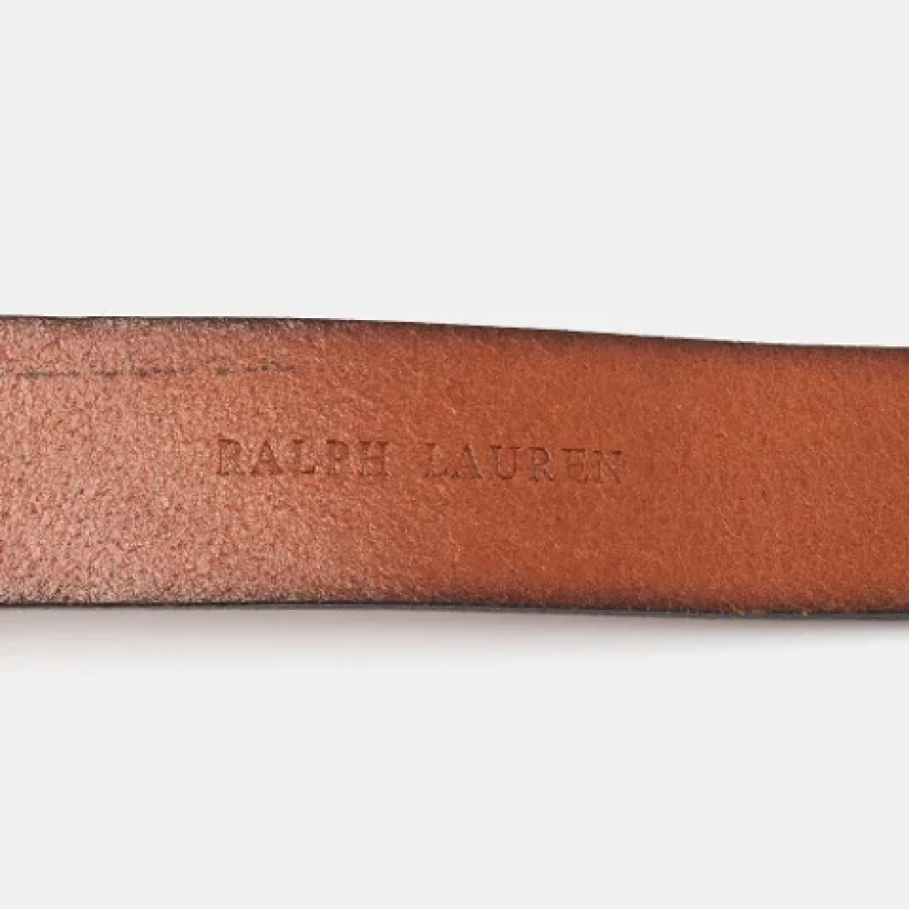 Ralph Lauren Pre-owned Leather belts Brown Dames