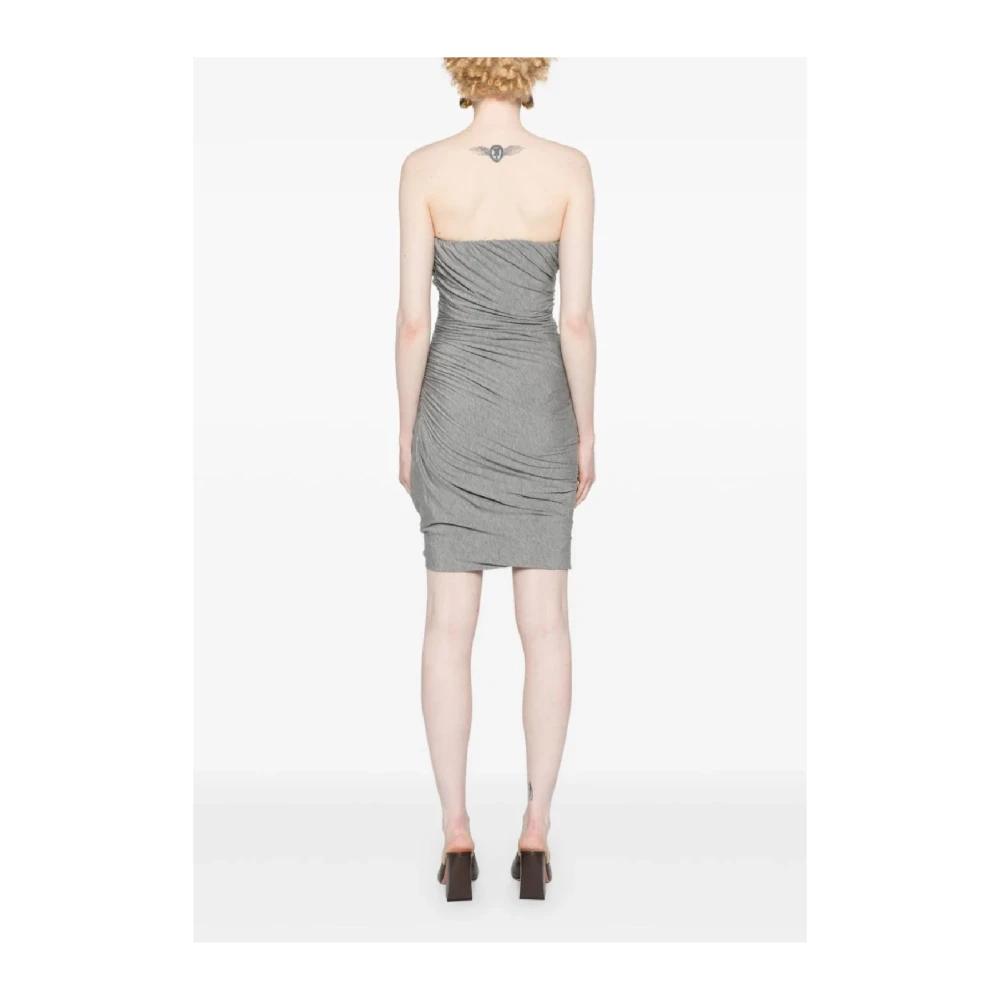 The Attico Stijlvolle Grijze Mini Jurk Aw24 Gray Dames