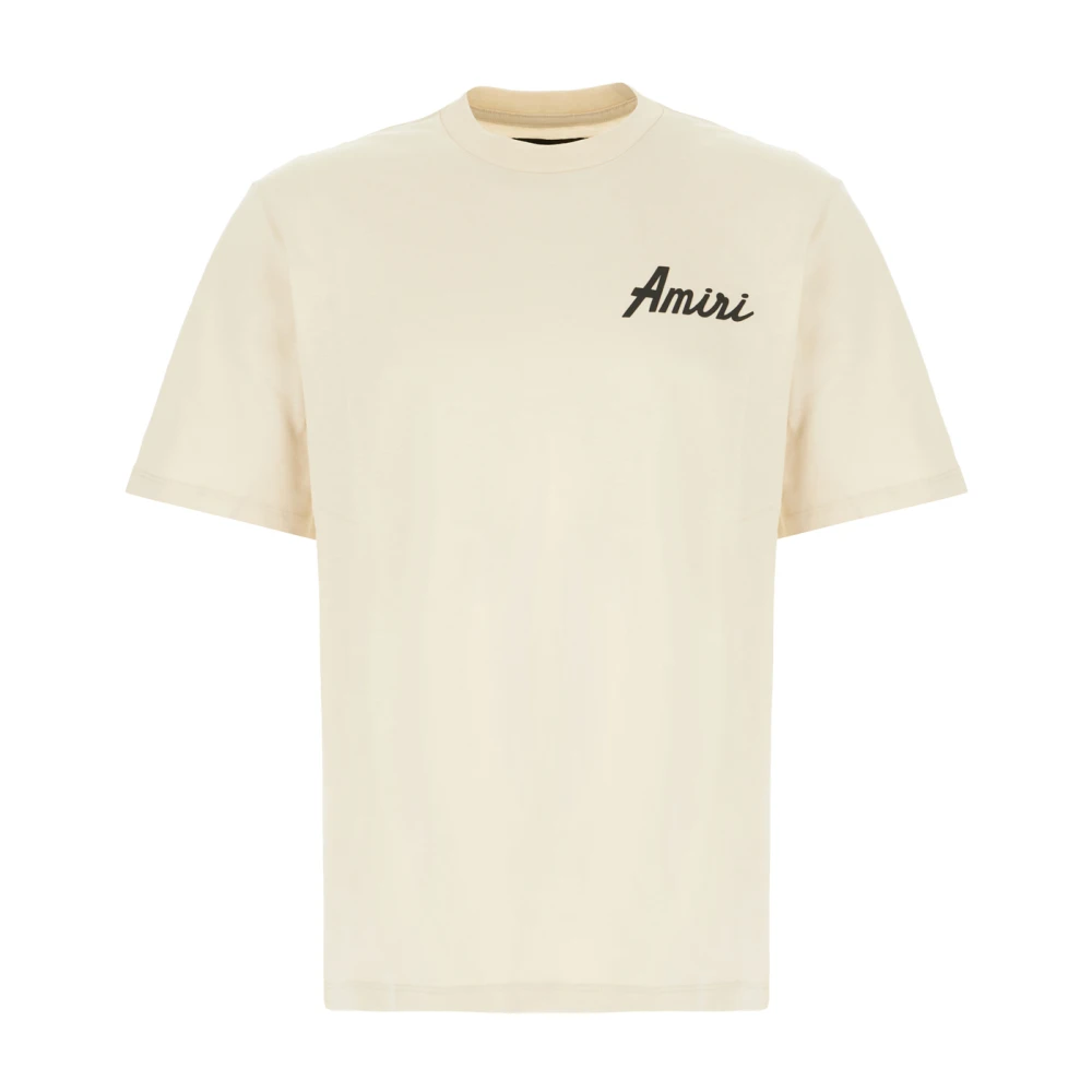 Amiri Casual Katoenen T-Shirt voor Mannen Beige Heren