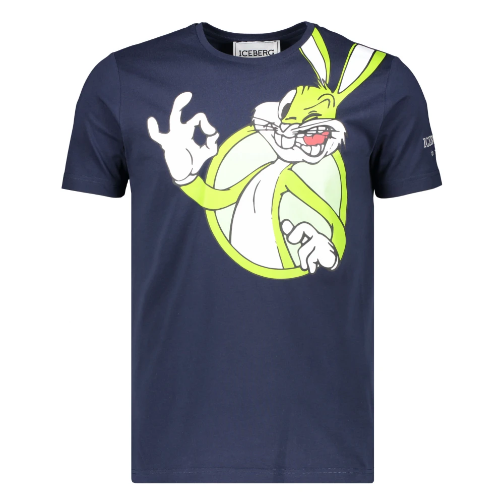 Iceberg - Tops > T-Shirts - Blue - Iceberg - Modalova