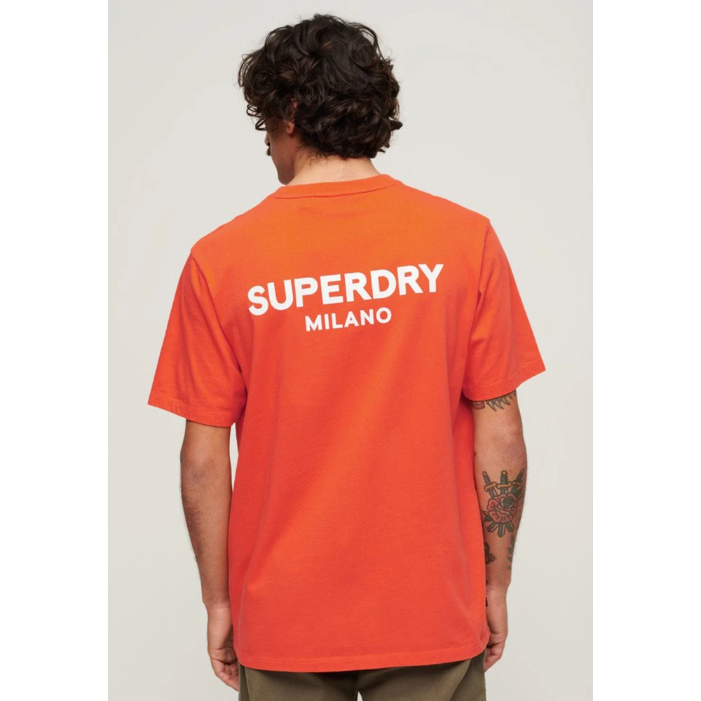 Superdry Stijlvol T-shirt voor Mannen Red Heren