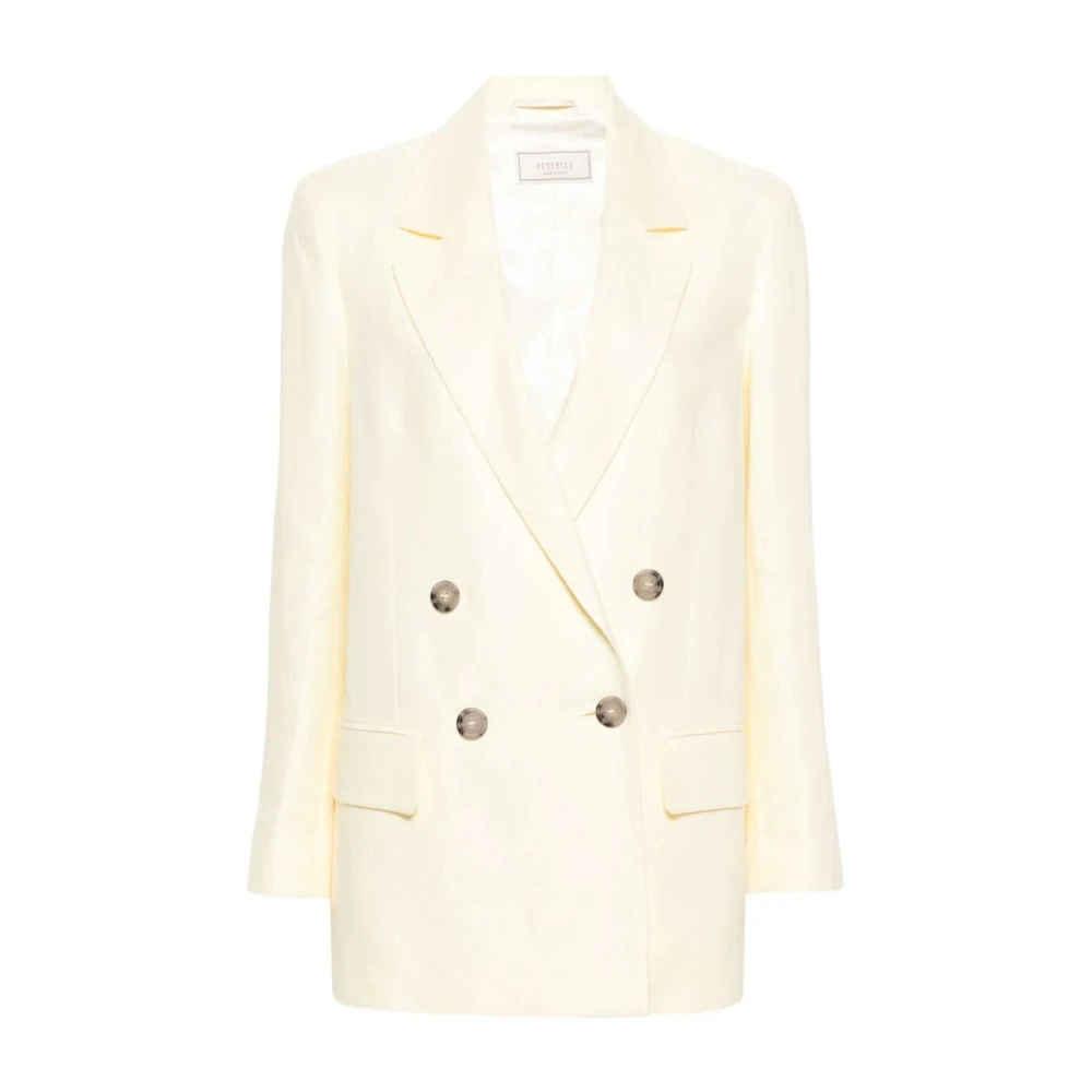 PESERICO Stijlvolle Jas voor Vrouwen Beige Dames