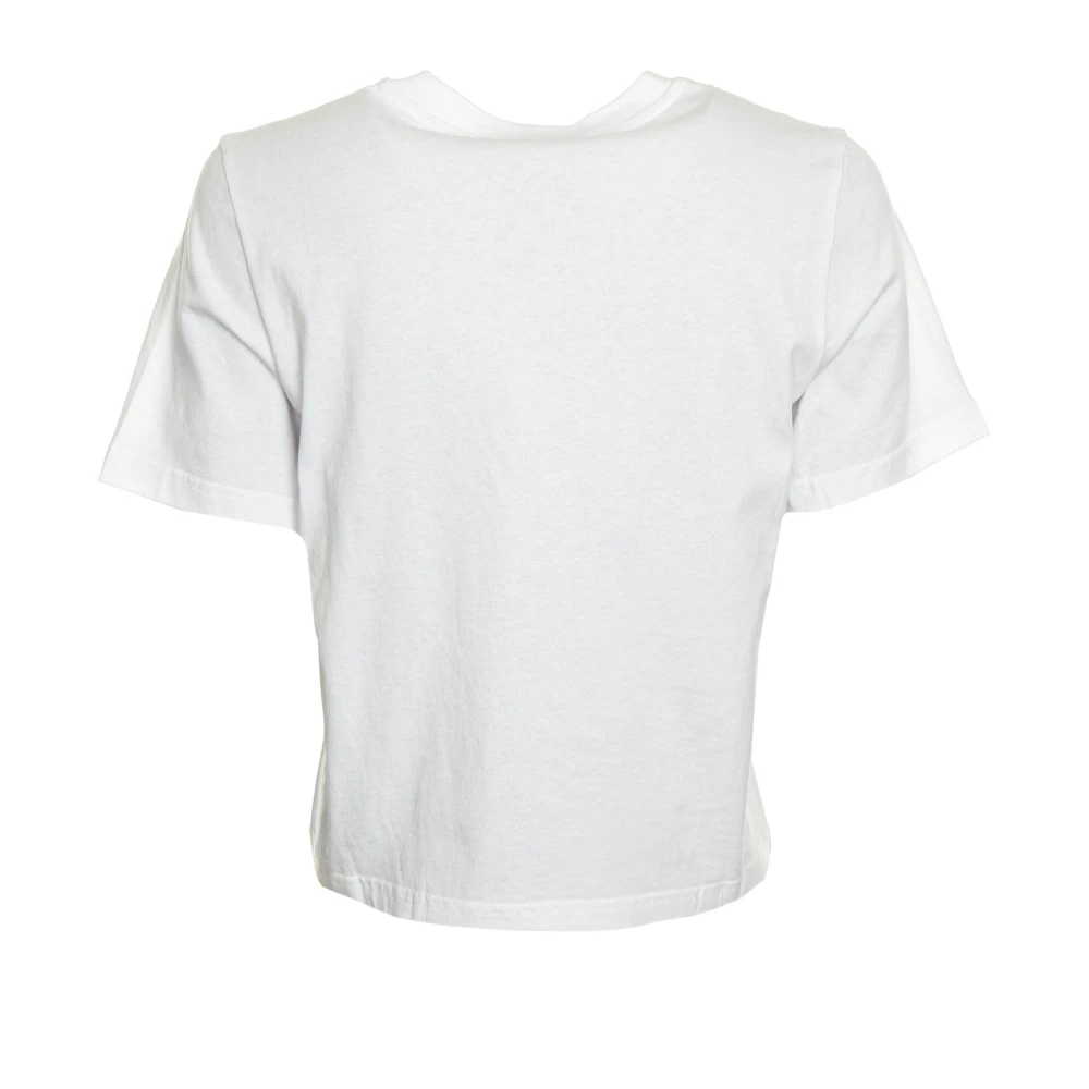 JW Anderson Ankerborduurwerk korte mouw shirt White Dames