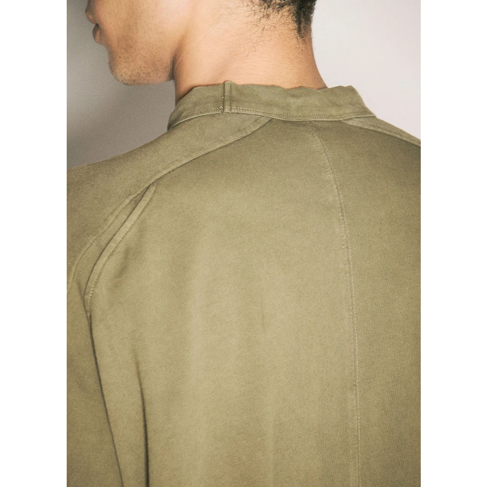 Entire Studios Katoen Fleece Zak T-shirt Green Heren