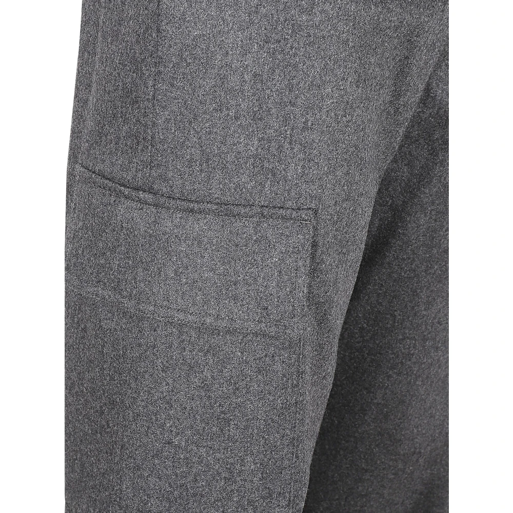 Eleventy Wol Kasjmier Elastaan Broek Gray Dames