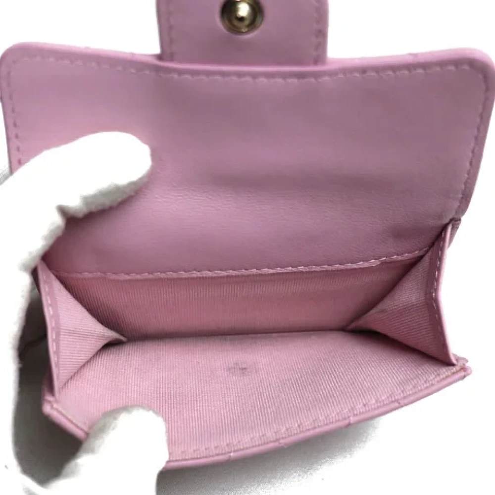 Chanel Vintage Pre-owned Leather wallets Pink Dames