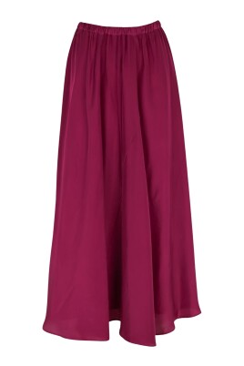 silk-flared-long-skirt-with-elastic-waist