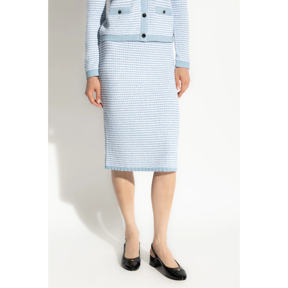 TORY BURCH Gestreepte rok Blue Dames