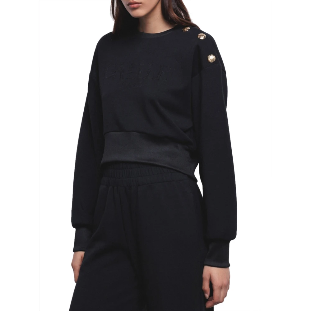 Gaëlle Paris Zwarte coltrui Fw24 25 collectie Black Dames