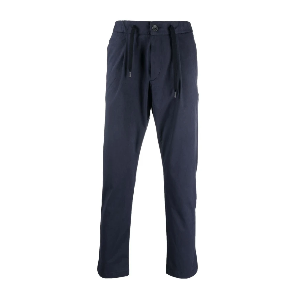 Herno Straight Trousers Blue Heren