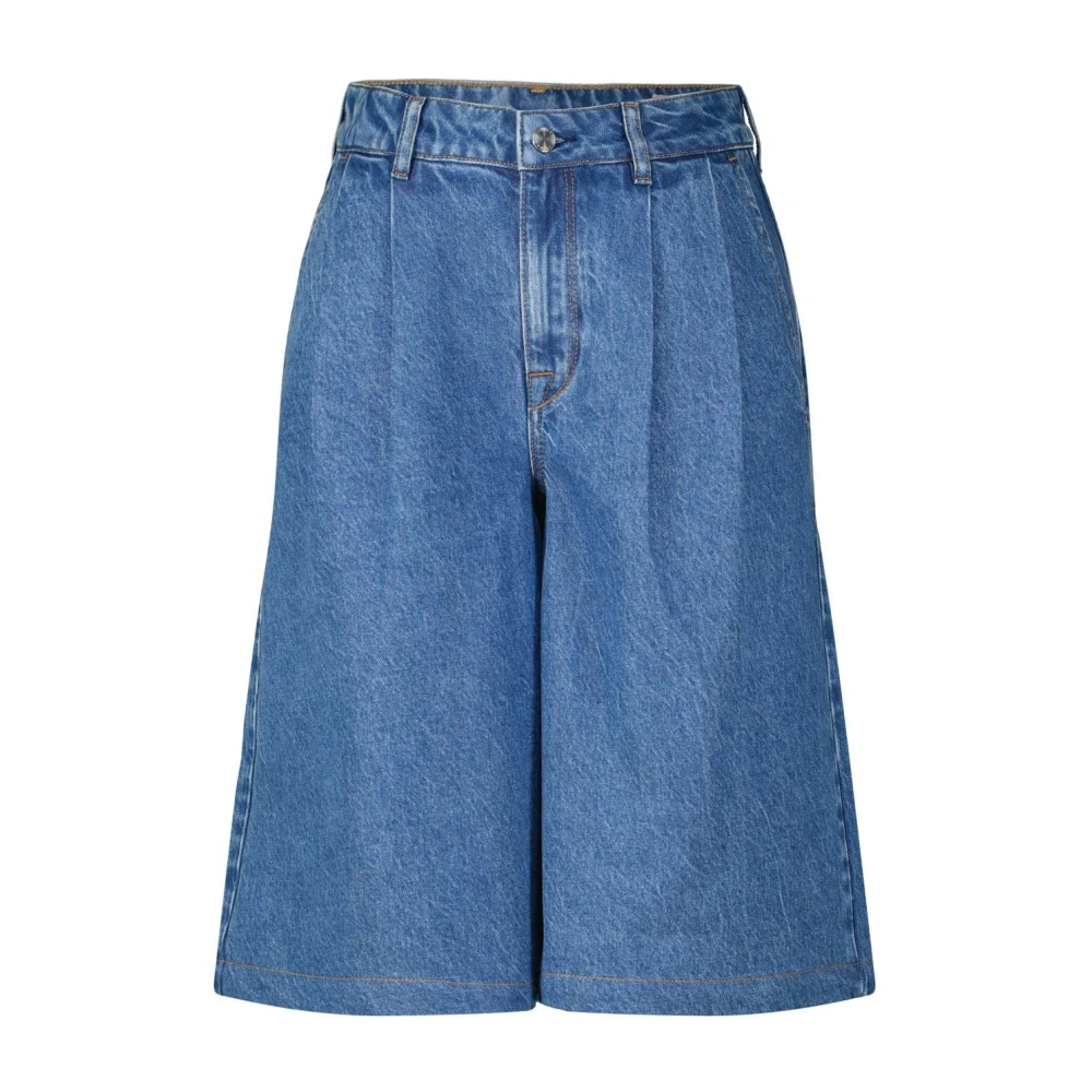 Adriano goldschmied Denim Jorts met hoge taille Blue Dames