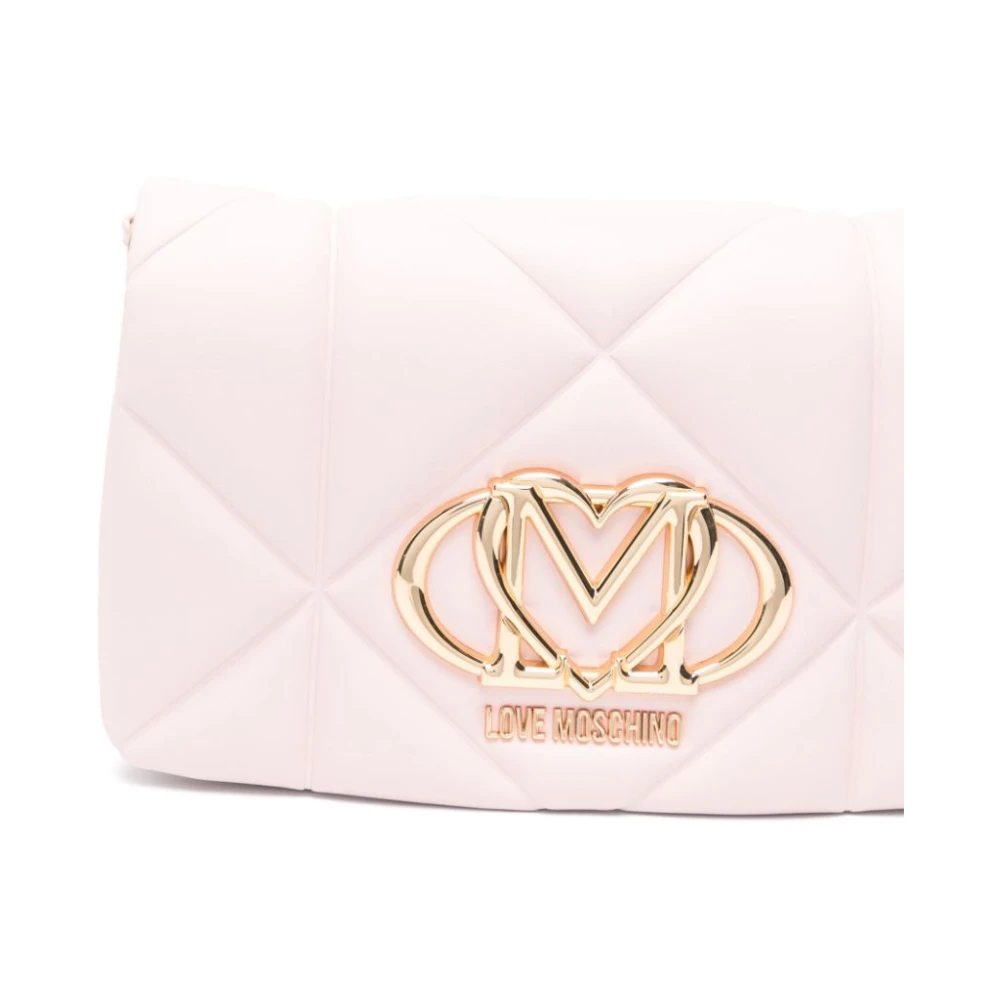 Love Moschino Stijlvolle Dames Schoudertas in Cipria Pink Dames