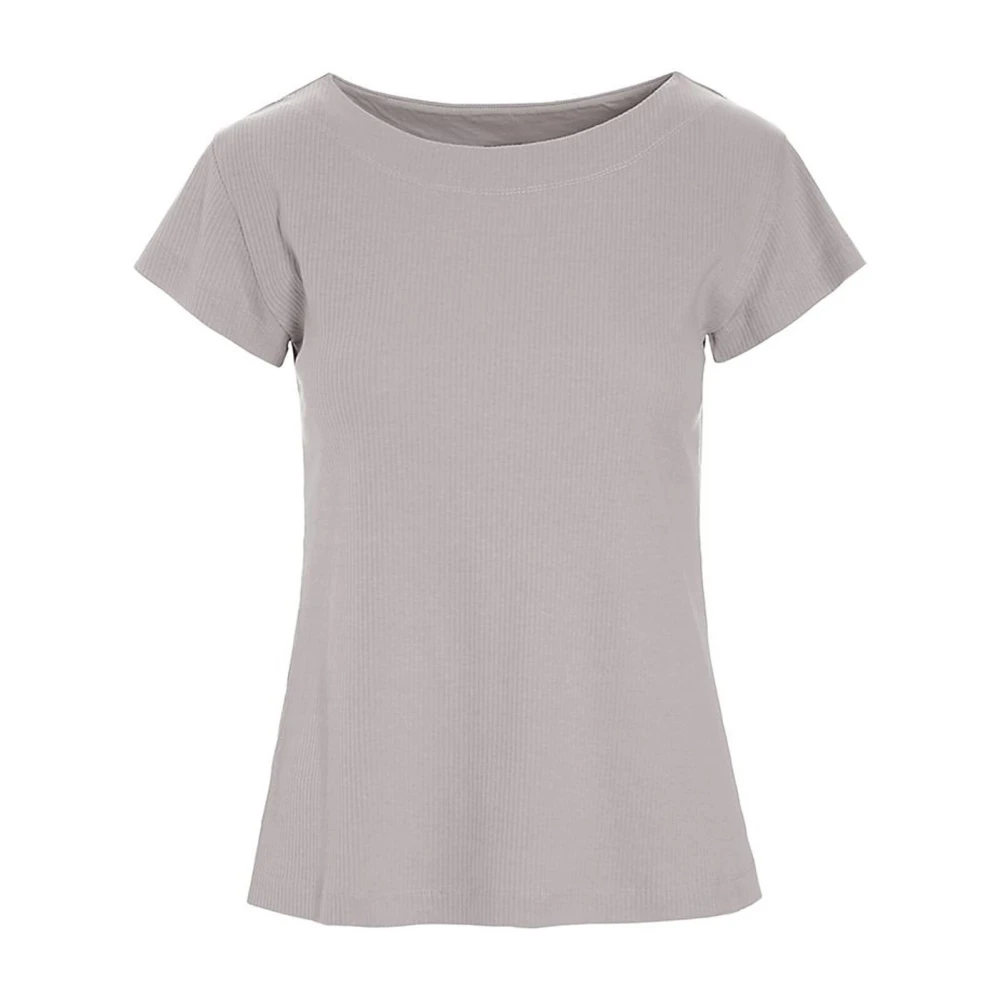 Bitte Kai Rand Ribgebreid T-shirt Opal Grey Gray Dames