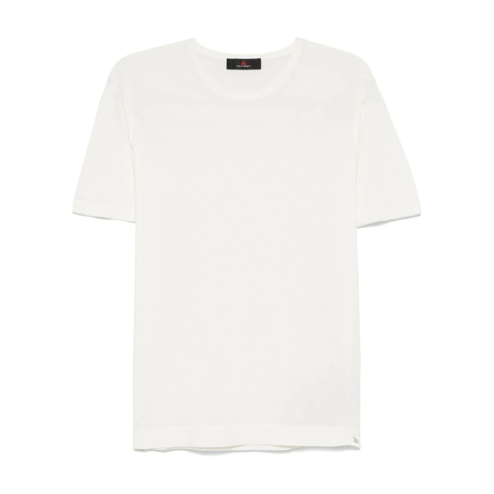 Peuterey Witte Crew Neck T-shirts en Polos White Heren