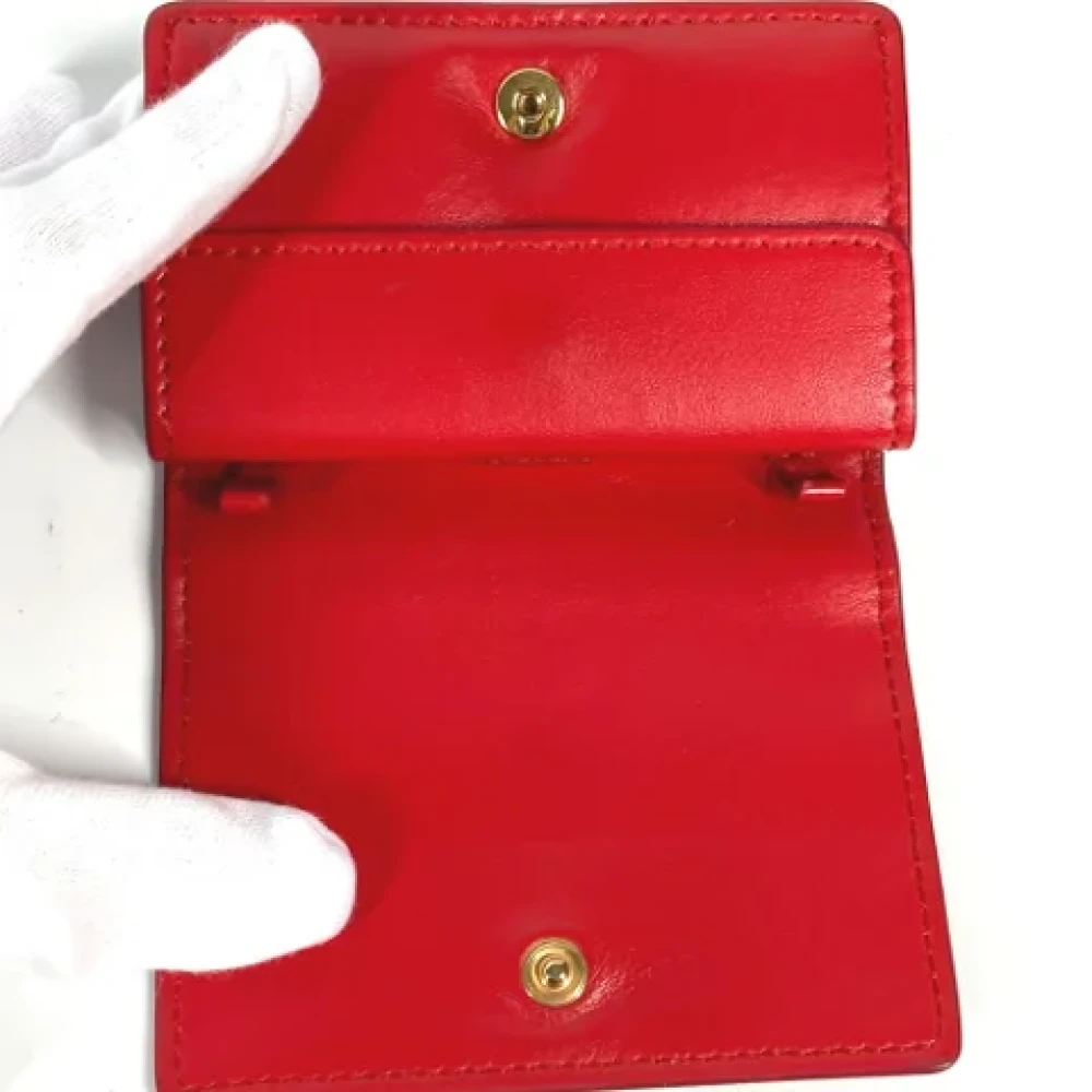 Burberry Vintage Pre-owned Leather wallets Red Dames