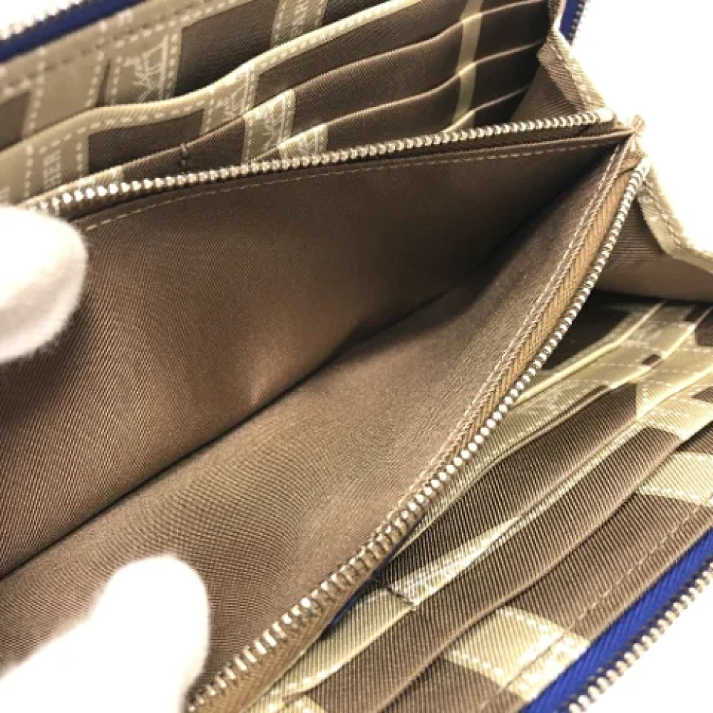 Hermès Vintage Pre-owned Leather wallets Blue Dames