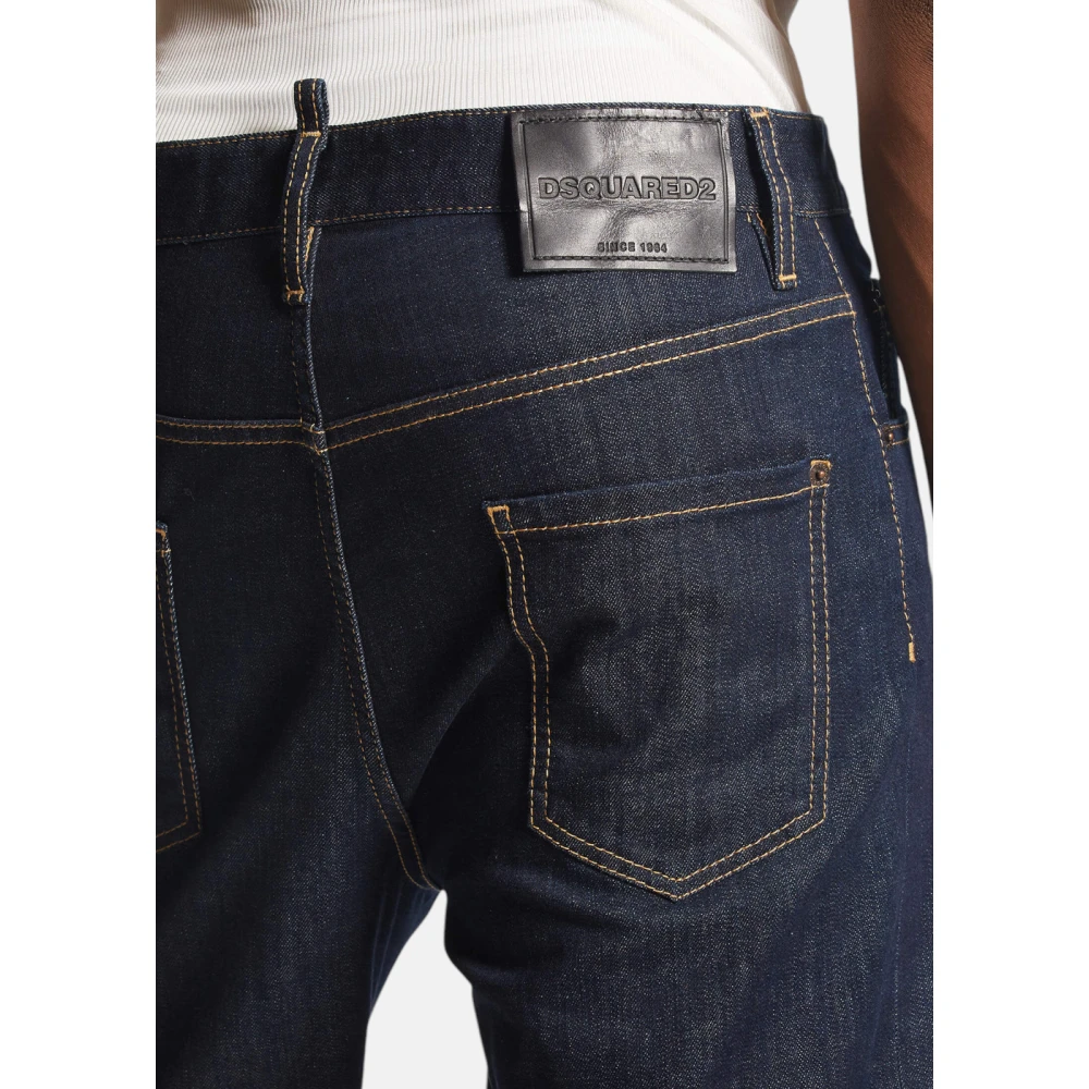 Dsquared2 Donkere Spoelwas Denim Jeans Blue Heren