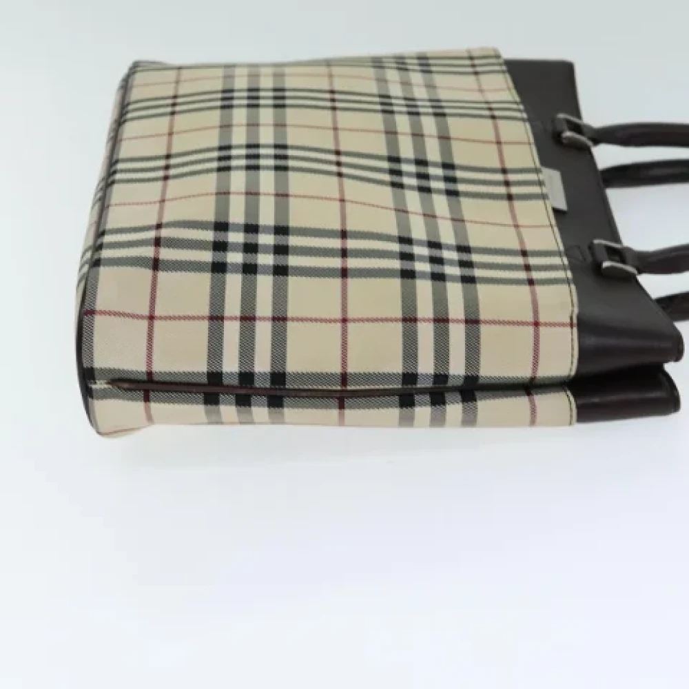 Burberry Vintage Pre-owned Canvas handbags Beige Dames