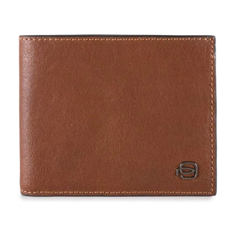 Piquadro Men's Brown Leather Wallet With Card Slots