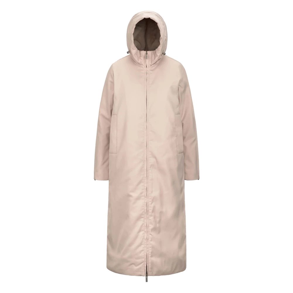 K-Way Rosa Twill Pälsjacka Beige, Dam