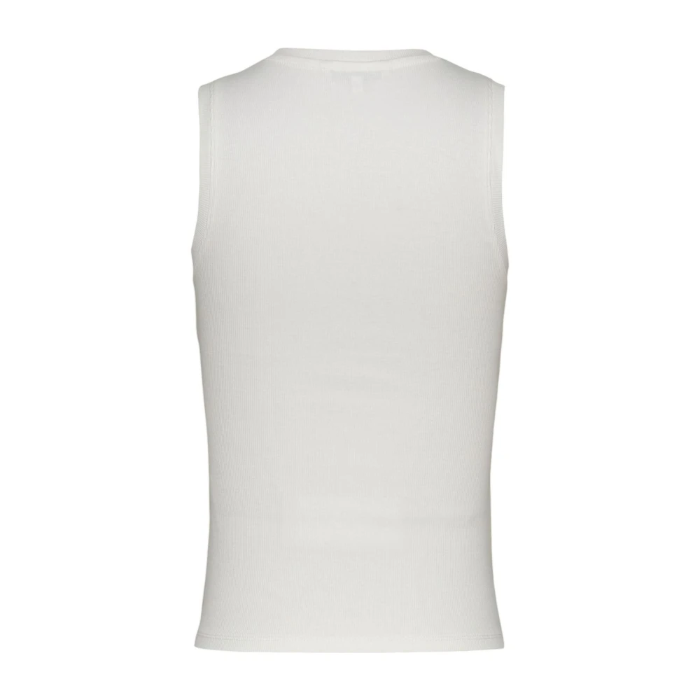 Tommy Jeans Beige Mouwloze Effen Top Beige Dames